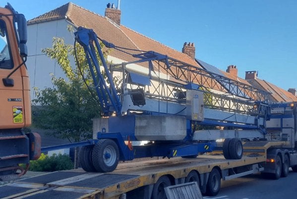 Bouwkraan Vicario 10.41m 1500kg/22m 600kg, Ophalen, Kraan