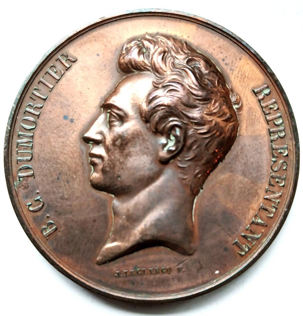 medaille Leclercq B.C. DUMORTIER REPRESENTANT 1838-1839, Ophalen of Verzenden, Brons