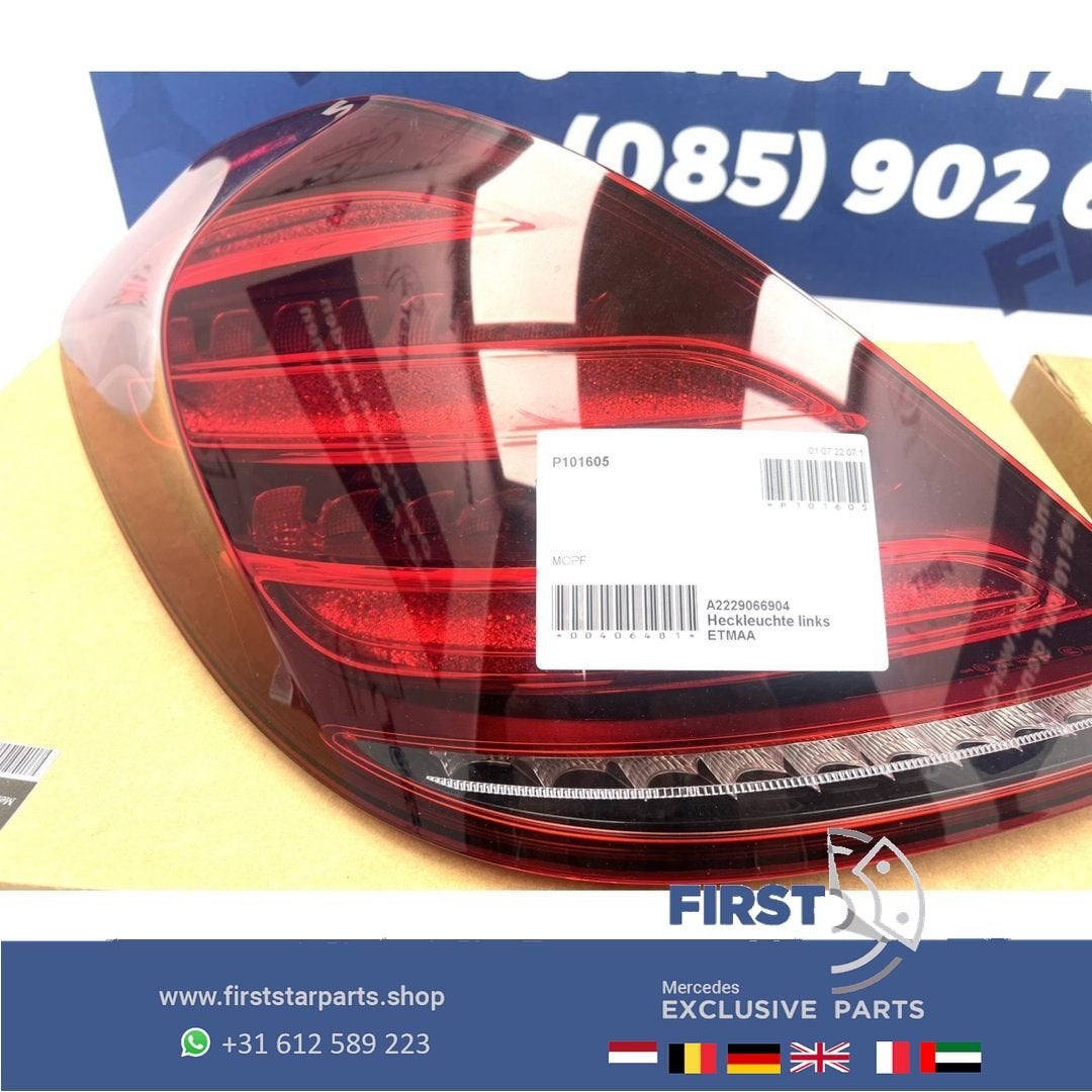 W222 S KLASSE FACELIFT ACHTERLICHT LINKS A2229066904 VOL LED, Auto-onderdelen, Gebruikt, -, Ophalen of Verzenden, -