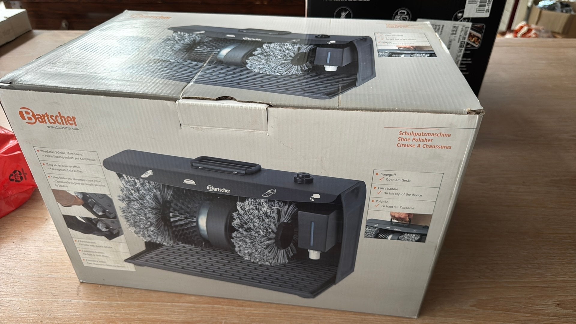 Schoenpoets machine NIEUW, Ophalen