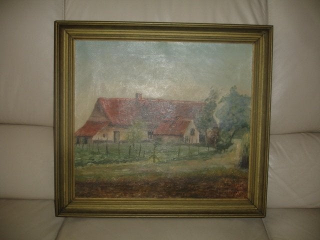 Een schilderij van F. Colman, 1929, geen titel., Ophalen