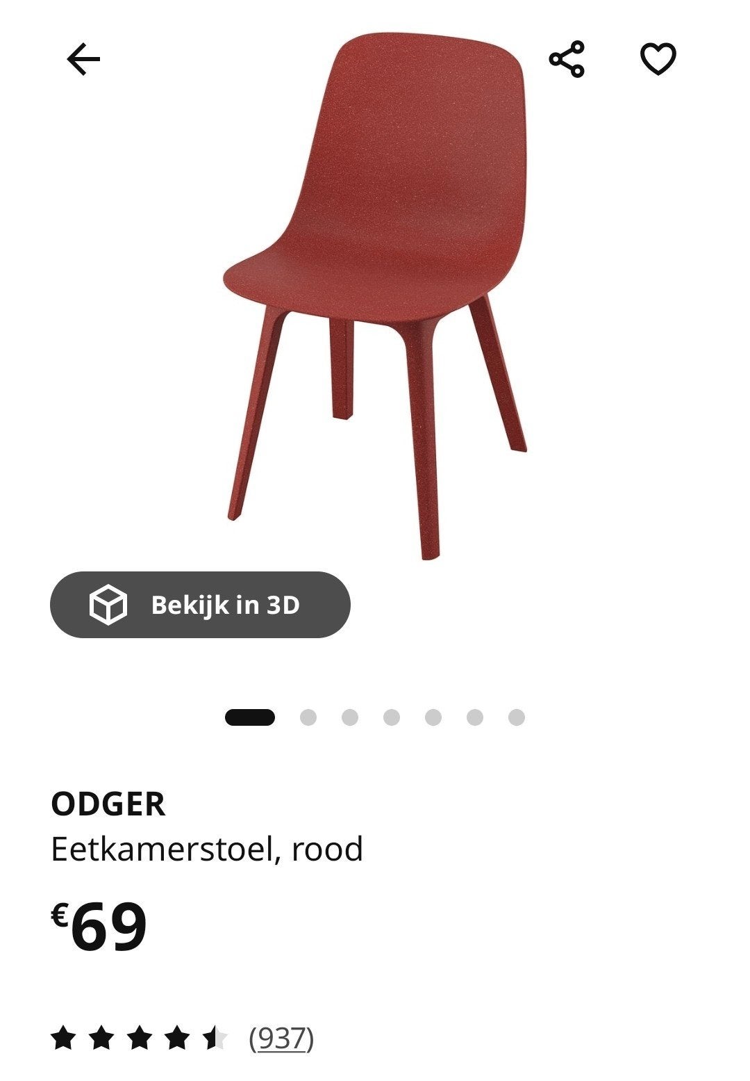 Ikea eetkamerstoelen, Enlèvement