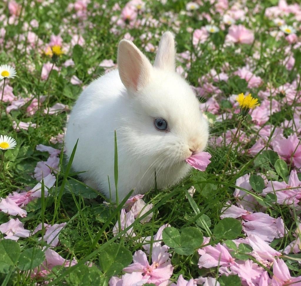 Bébé lapin nain mâle blanc à adopter – lapin polonais, Mâle, Nain