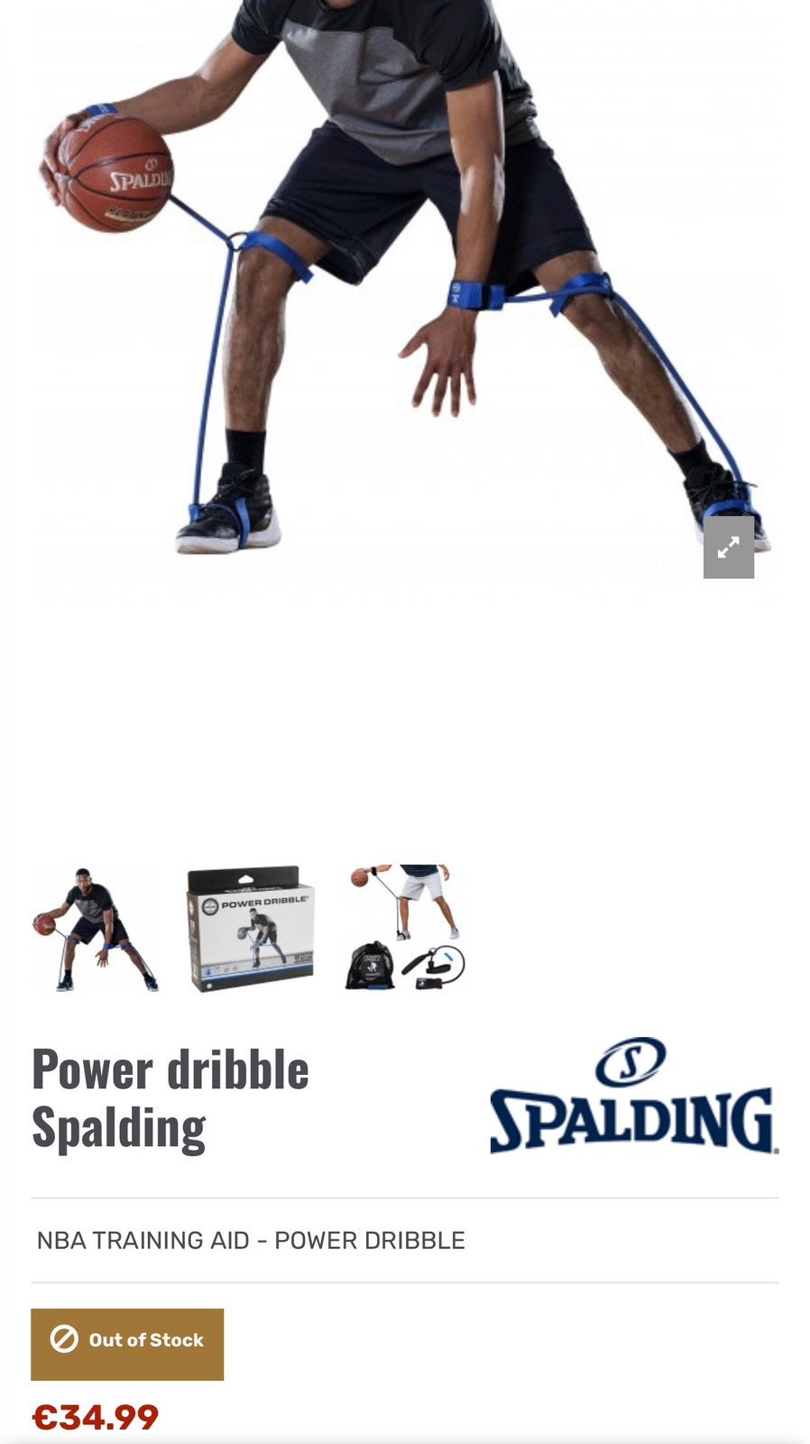 Spalding Basketball Power Dribble, Enlèvement ou Envoi, Comme neuf, Autres types