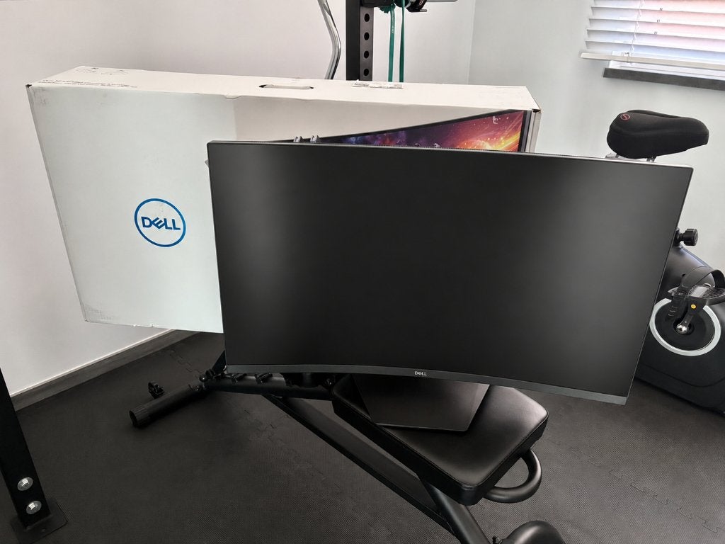 Dell S3222DGM 32" curved gaming monitor, Computers en Software, VA, Zo goed als nieuw, 1 tot 2 ms, HDMI