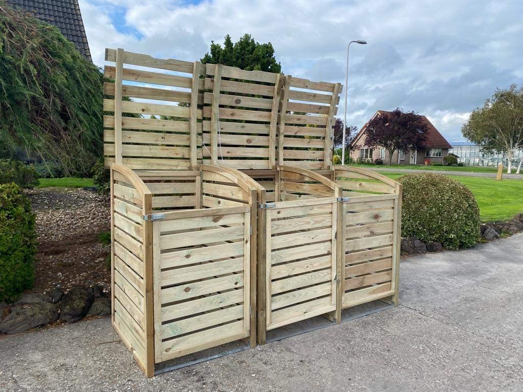 houten kliko ombouw - strakke look, Ophalen of Verzenden, Nieuw, Hout, Containerberging