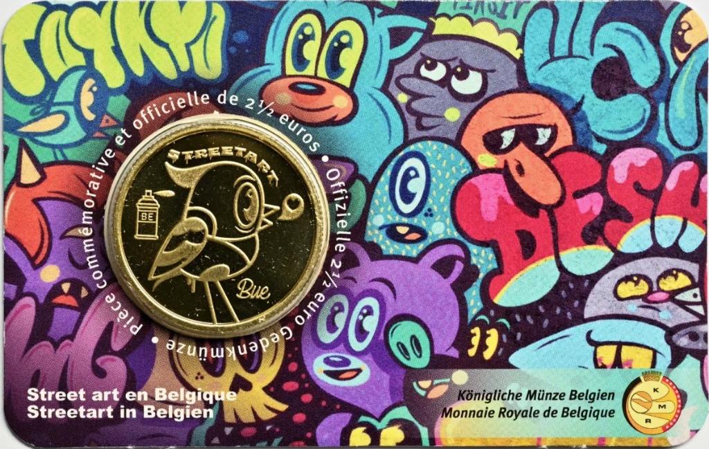 2,5 euro België 2025 Street Art in coincard Frans, Ophalen of Verzenden, België, 5 euro