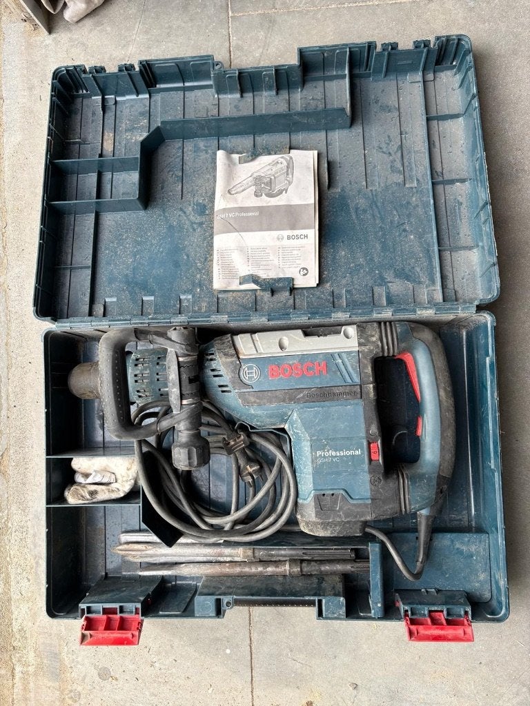 Marteau démolition BOSCH GSH 7 VC SDS MAX, Enlèvement, Utilisé, 600 watts ou plus, Marteau perforateur et/ou Marteau piqueur