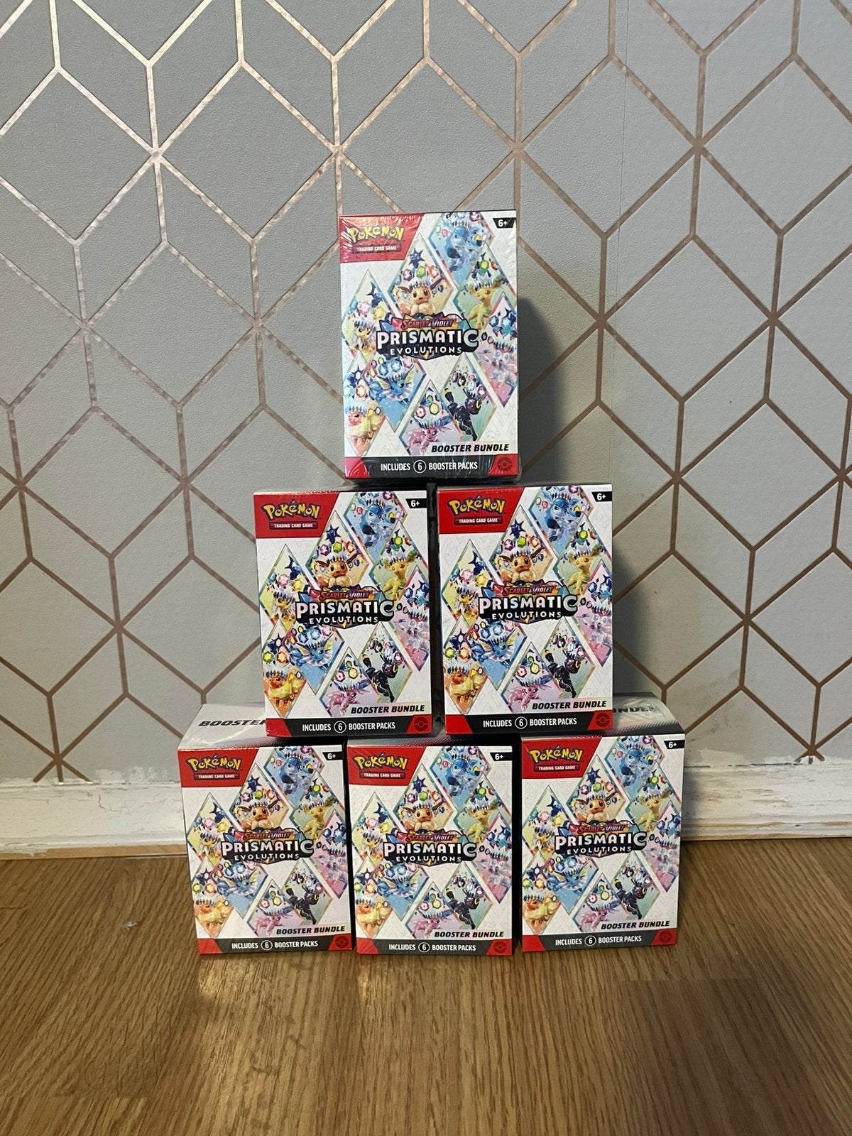 Pokemon Prismatic Evolutions Booster Bundle, Ophalen of Verzenden, Nieuw, Booster, Foil
