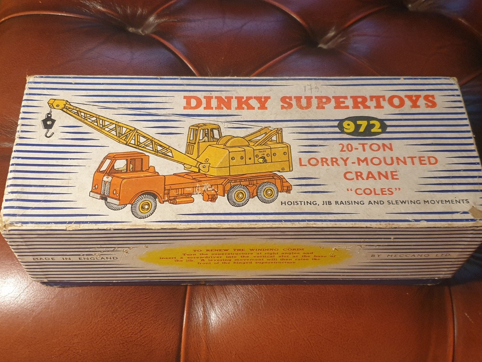Dinky supertoys nr.972 , 20-ton lorry-mounted crane, Enlèvement