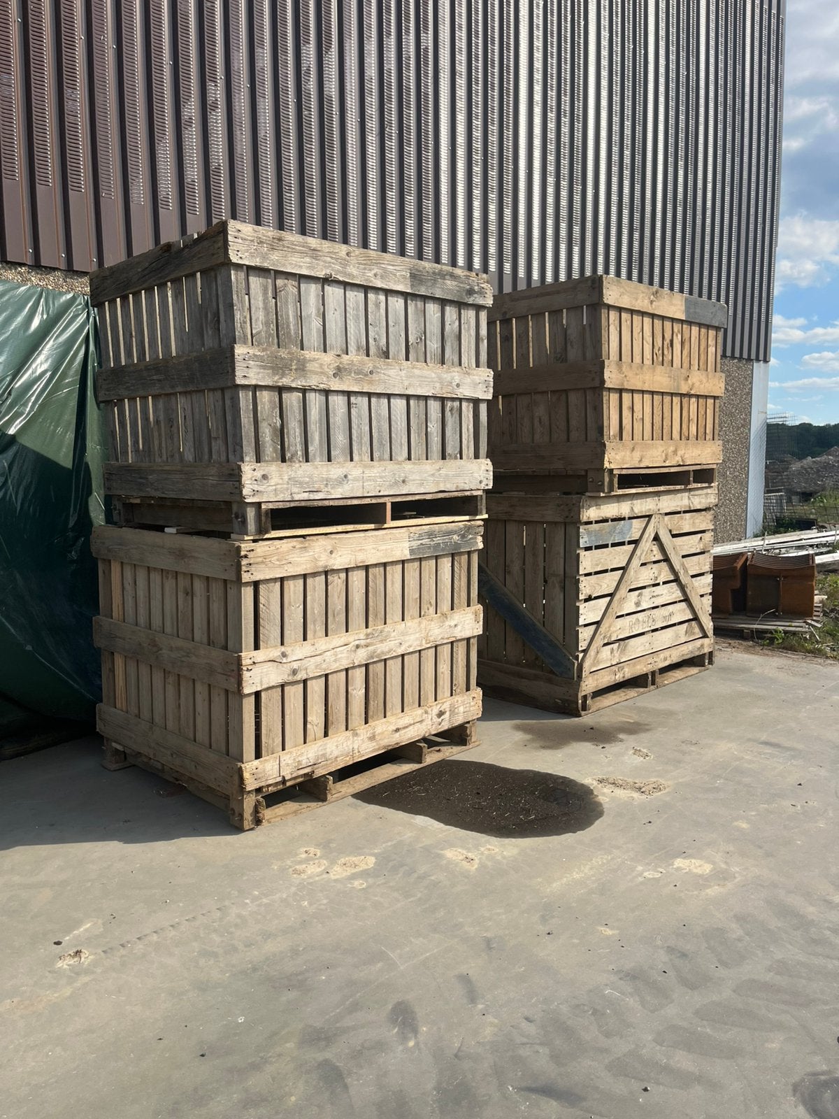 Palox en bois 10pc en état, Bricolage & Construction, Casiers & Boîtes, Comme neuf, Enlèvement