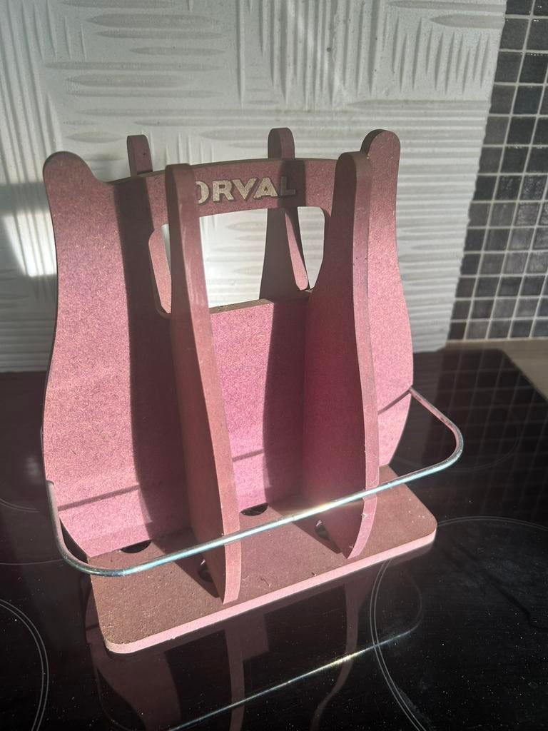 Porte- bouteilles Orval pour 6 bouteilles, Ophalen of Verzenden, Zo goed als nieuw, Flesje(s)