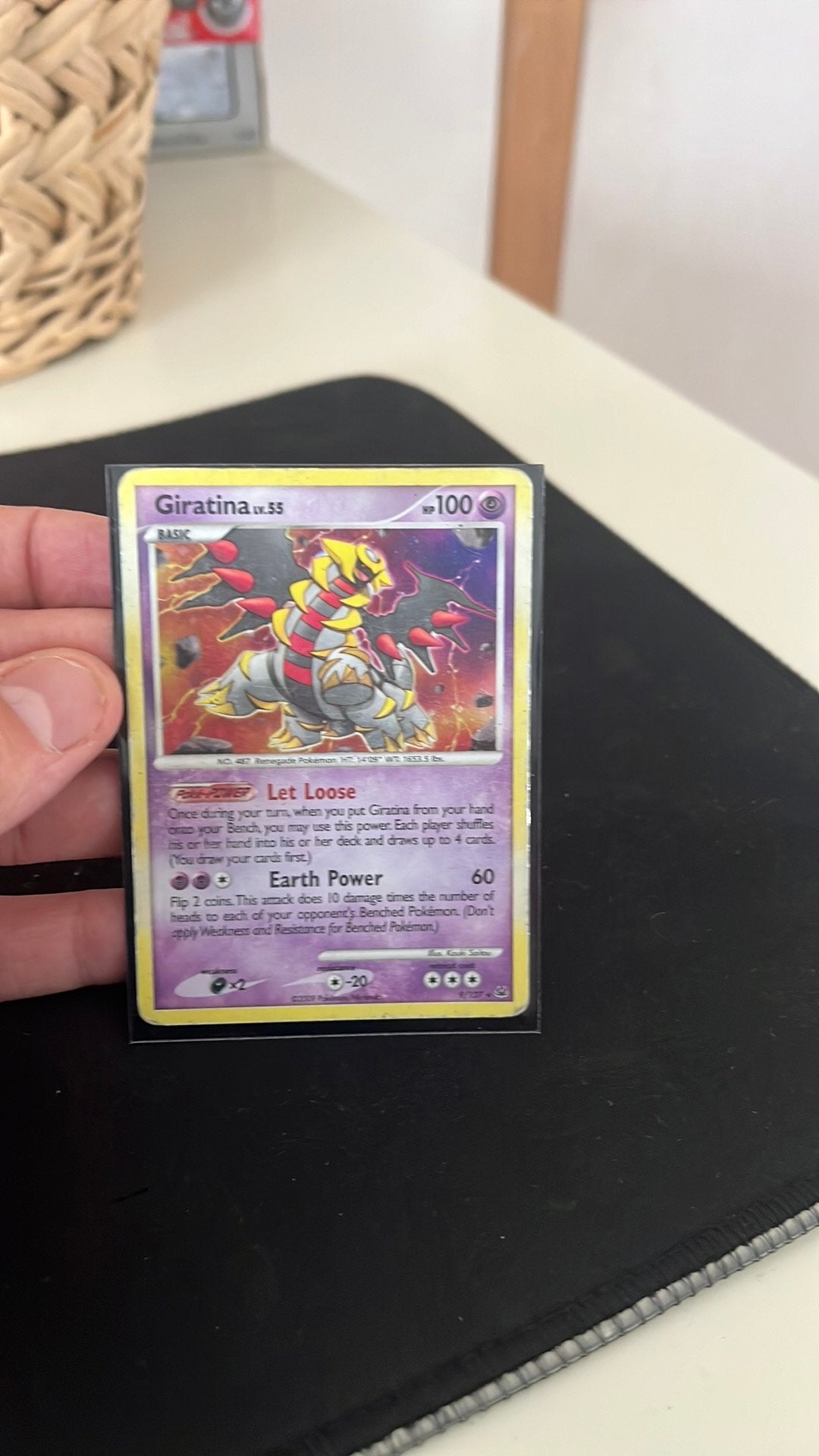 Girantina pokemon kaart, Ophalen, Zo goed als nieuw