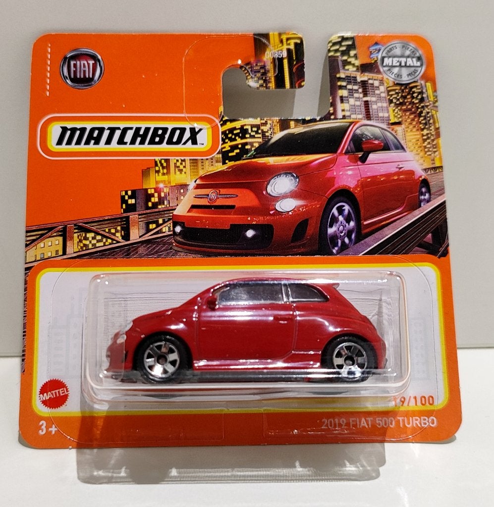 Matchbox 2019 Fiat 500 Turbo Rood (2020), Ophalen of Verzenden