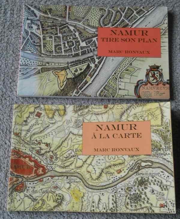 Namur tire son plan + Namur à la carte (Marc Ronvaux), Livres, Histoire nationale, Utilisé, Enlèvement ou Envoi