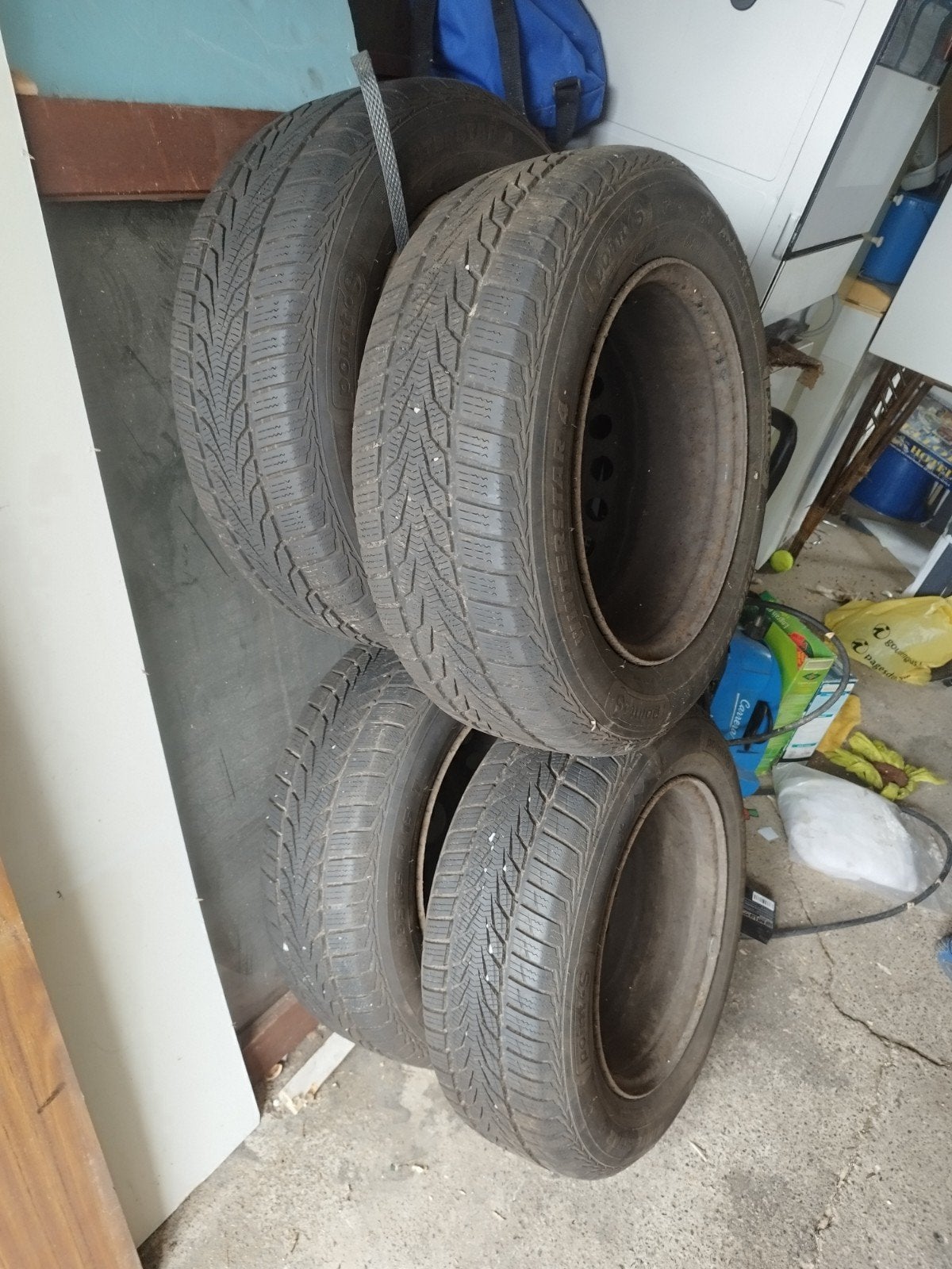 pneus hiver avec jantes 195/65 R15 T point .s, Neuf, 15 pouces, Pneus hiver, Véhicule de tourisme
