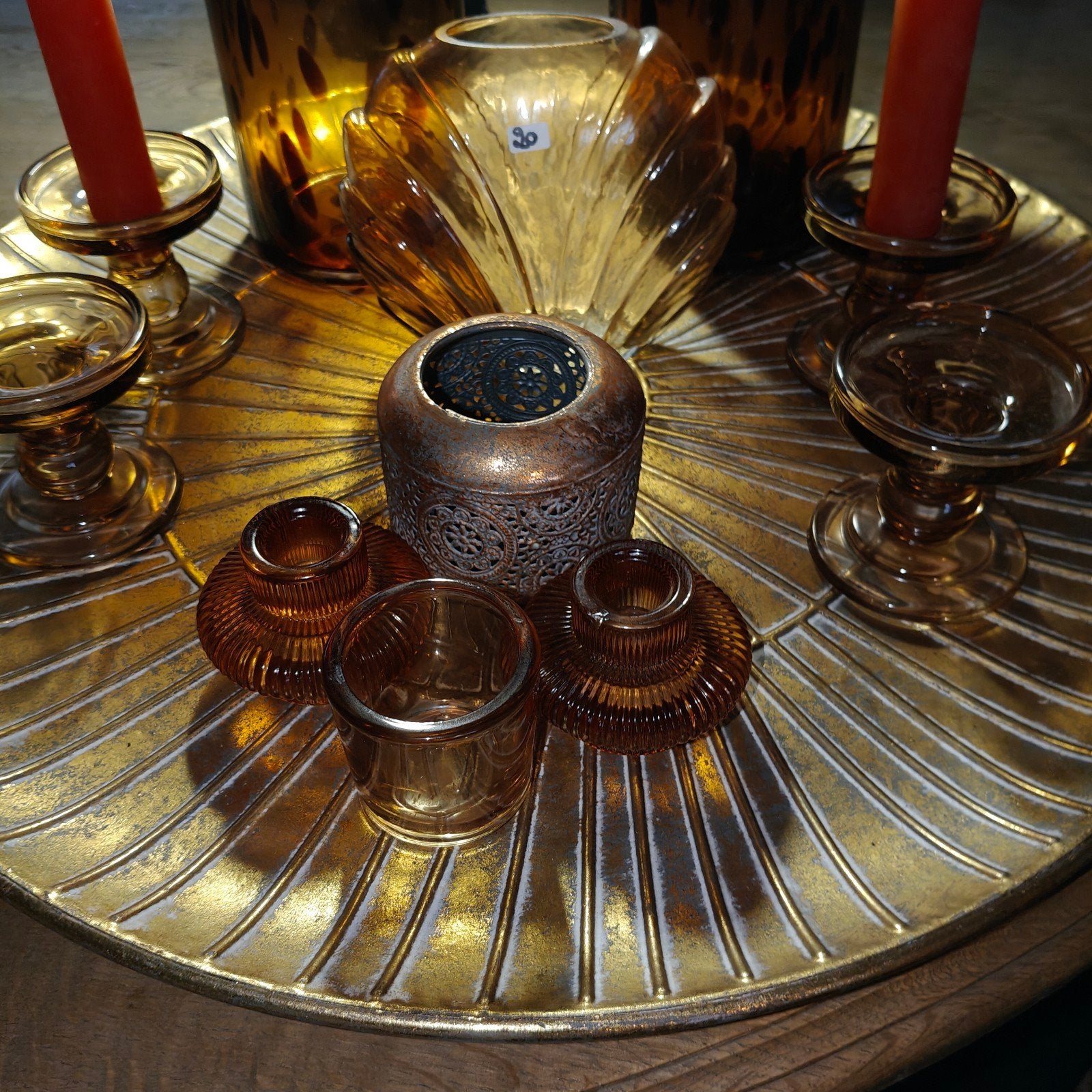 Decoratie bruine tinten, Ophalen