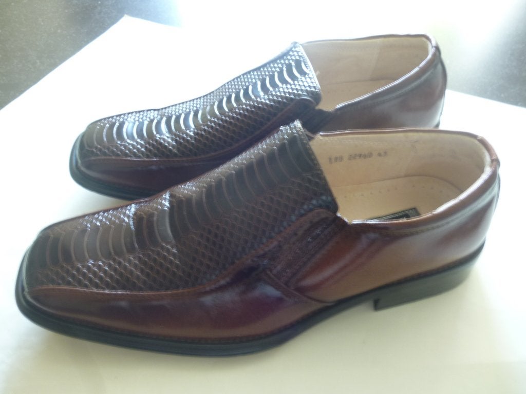 Prachtige lederen (kroko motief) herenschoenen bruin maat 42, Vêtements | Hommes, Chaussures, Enlèvement ou Envoi, Neuf, Brun