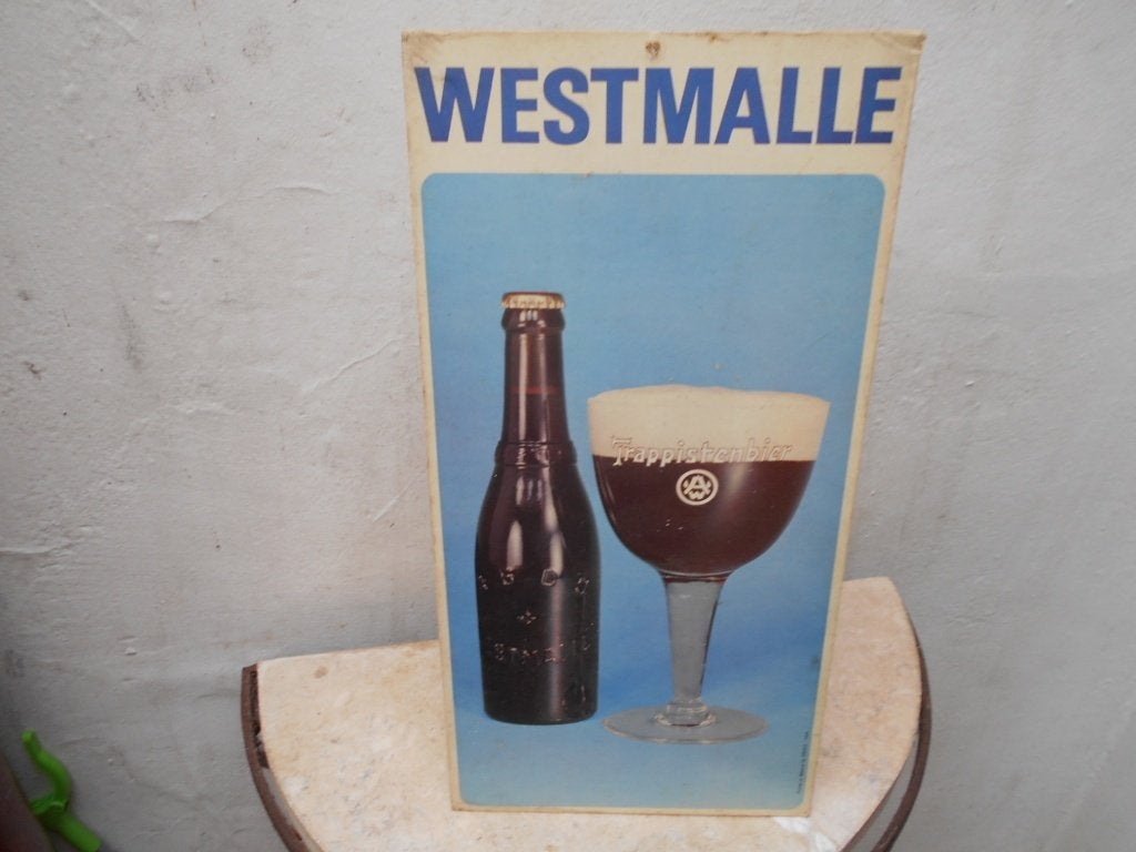 reklame plaat-WESTMALLE  1969  karton, Ophalen of Verzenden