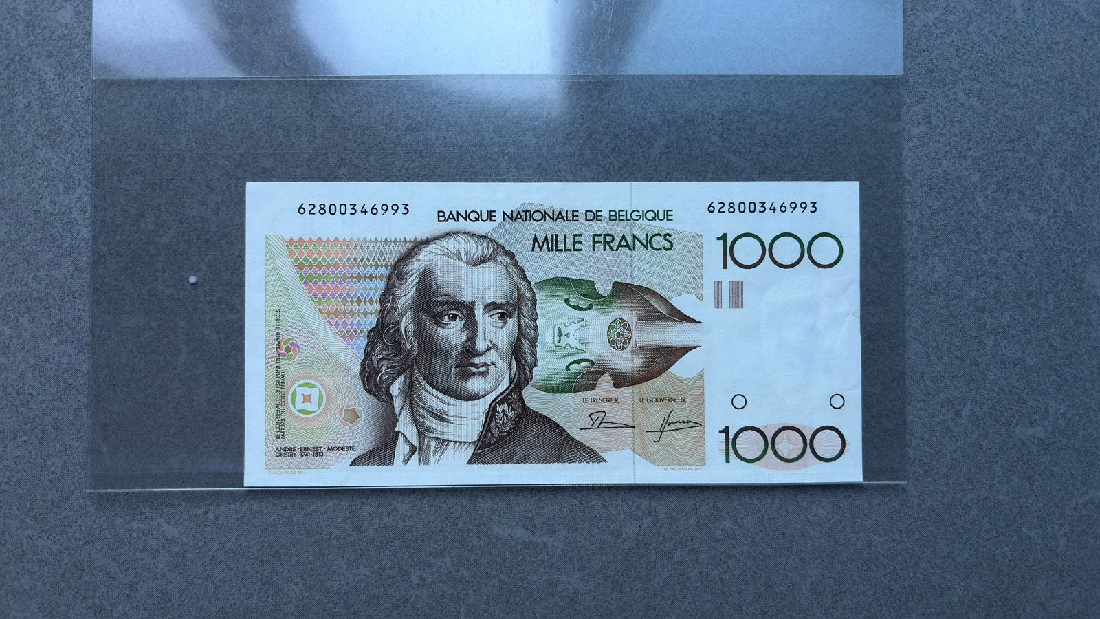 1000 frank - Gretry. Dasin - Godeaux 1982, Enlèvement ou Envoi