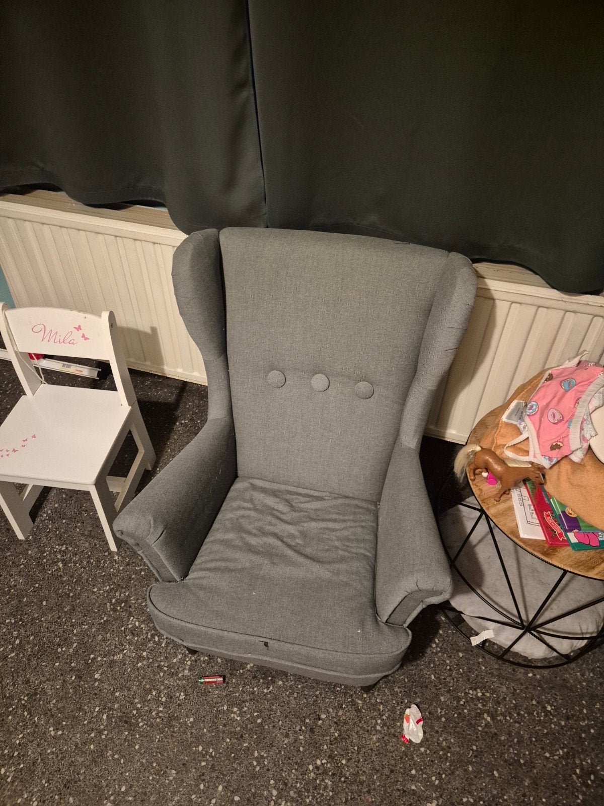Ikea kinder zetels, Ophalen