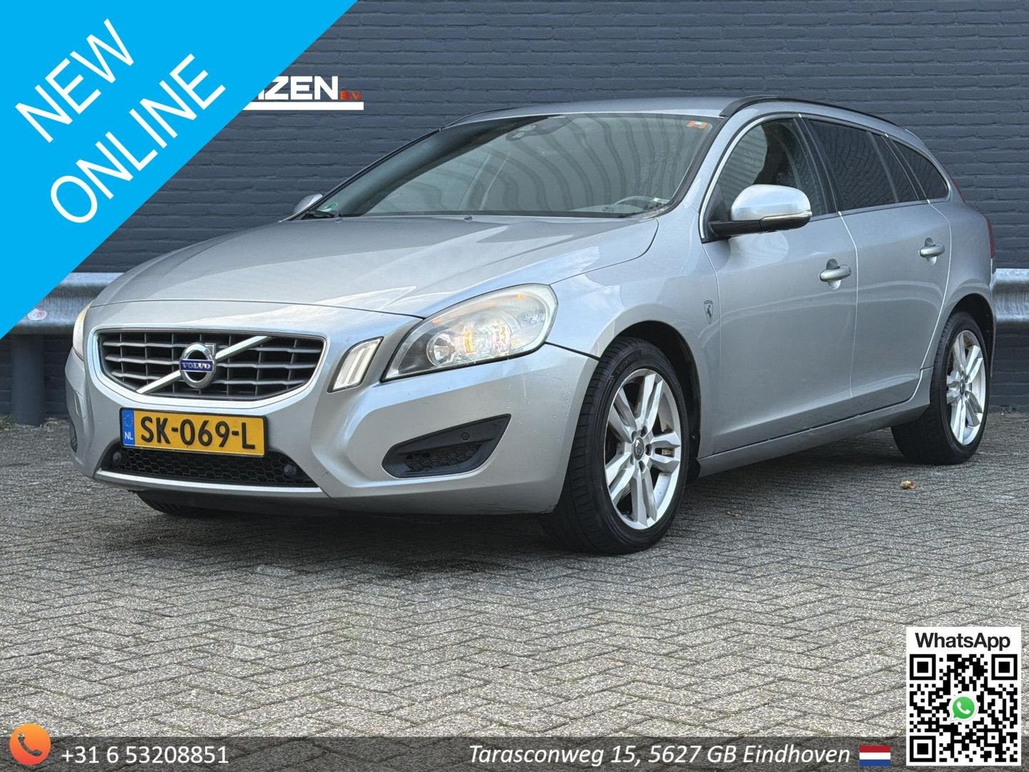 Volvo V60 2.0 D4 R-Design | Climate | Cruise | Navi | PDC |, Verwarmde buitenspiegels, Zwart, 119 g/km, Zilver of Grijs