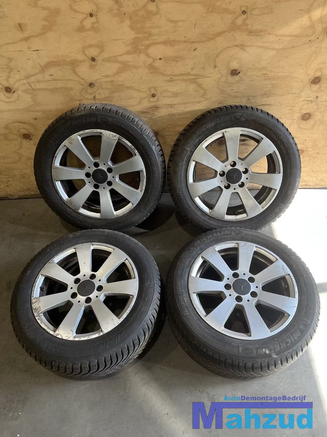 MERCEDES C KLASSE W204 winter set velgen 5x112 66.6 16 inch, Auto-onderdelen, Banden en Velgen, Gebruikt, Mercedes-Benz AG, Mercedesstrasse 120
70372  Stuttgart, DE