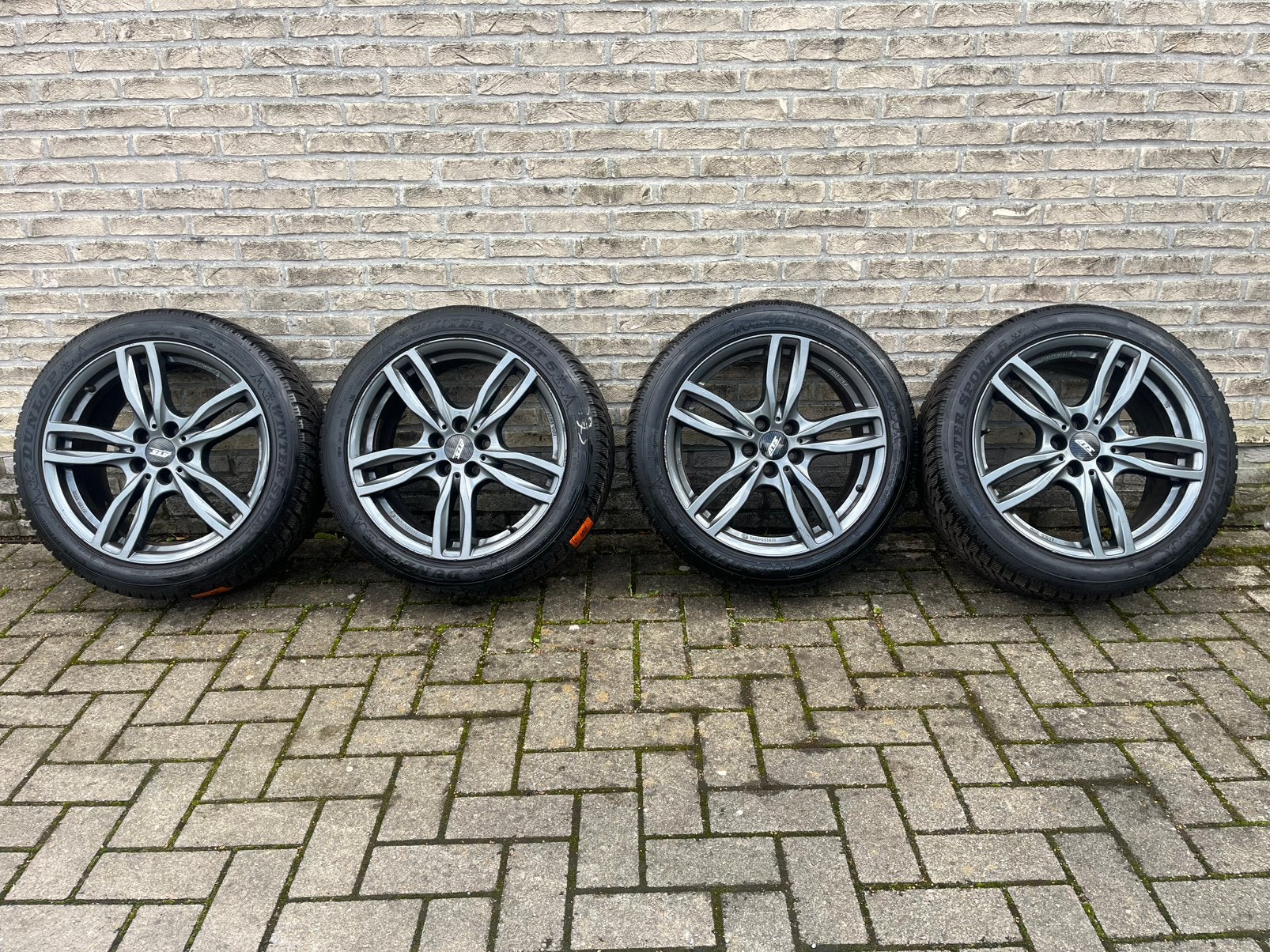 ATS 18” Velgen + Dunlop Winterbanden 235/45 R18 – 5x112, Pneus hiver, Enlèvement, Pneu(s), 18 pouces