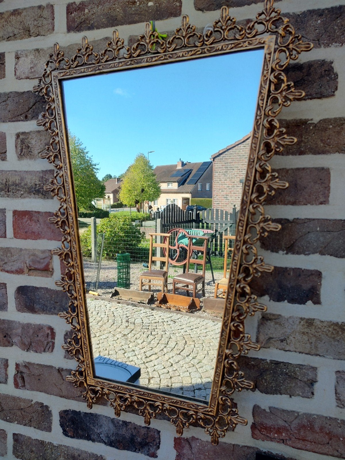 Spiegel, omgekeerde trapezium., Ophalen of Verzenden