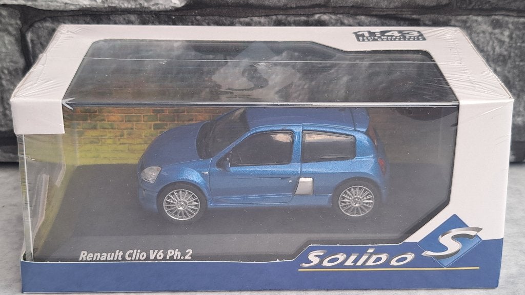 Renault Clio V6 Ph.2 Bleu Iliade 1/43ème, Hobby en Vrije tijd, Solido, Auto, Solido, Nieuw