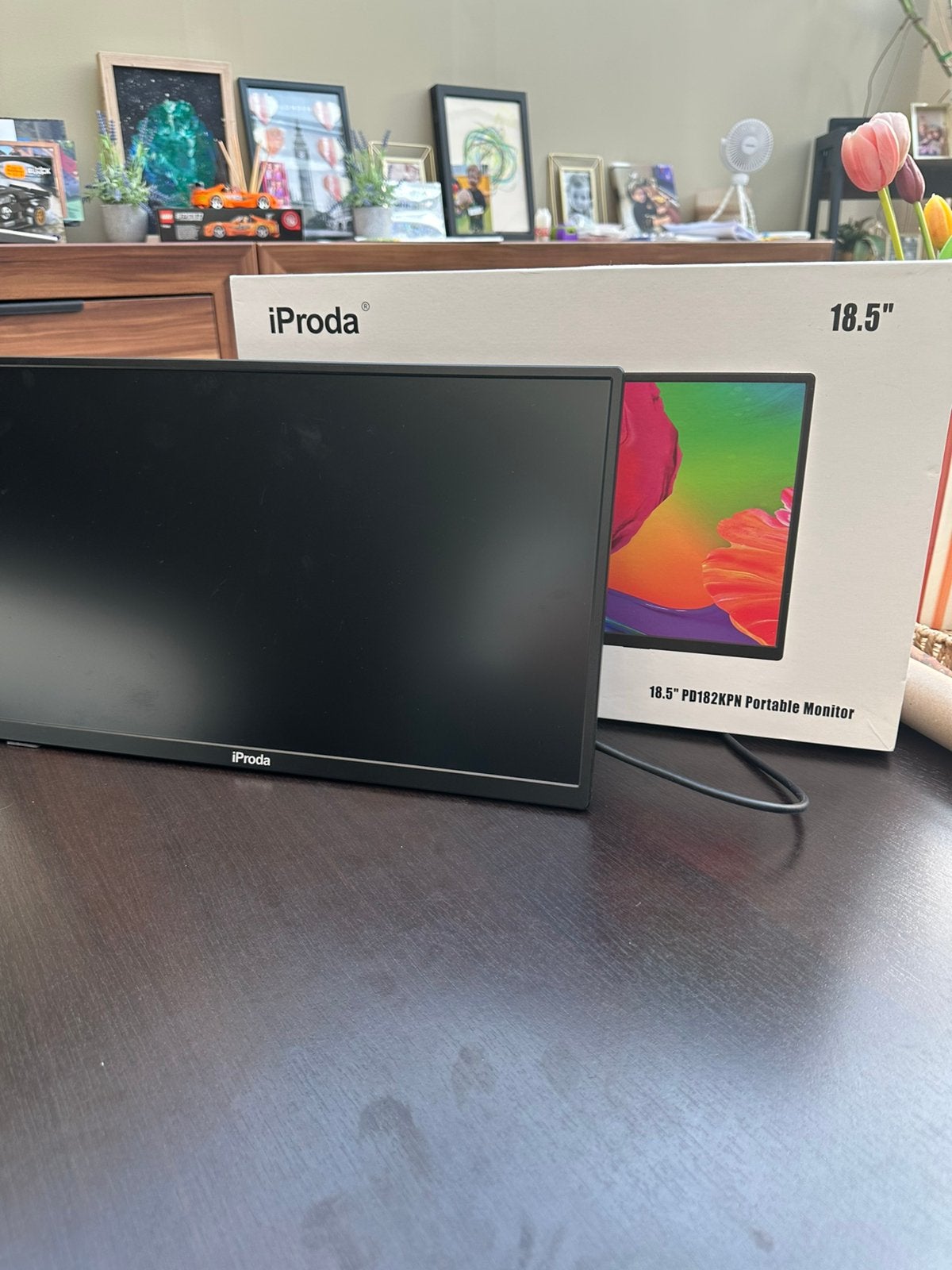 iProda 18.5" Draagbare Monitor (Full HD, USB-C & Mini-HDMI), Zo goed als nieuw, Ophalen, Gaming, HDMI