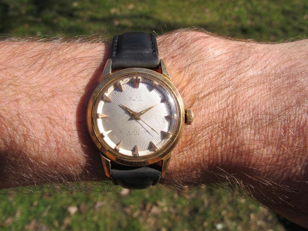 Vintage Royce swiss herenhorloge ca. 1960 nagezien/serviced, Ophalen of Verzenden