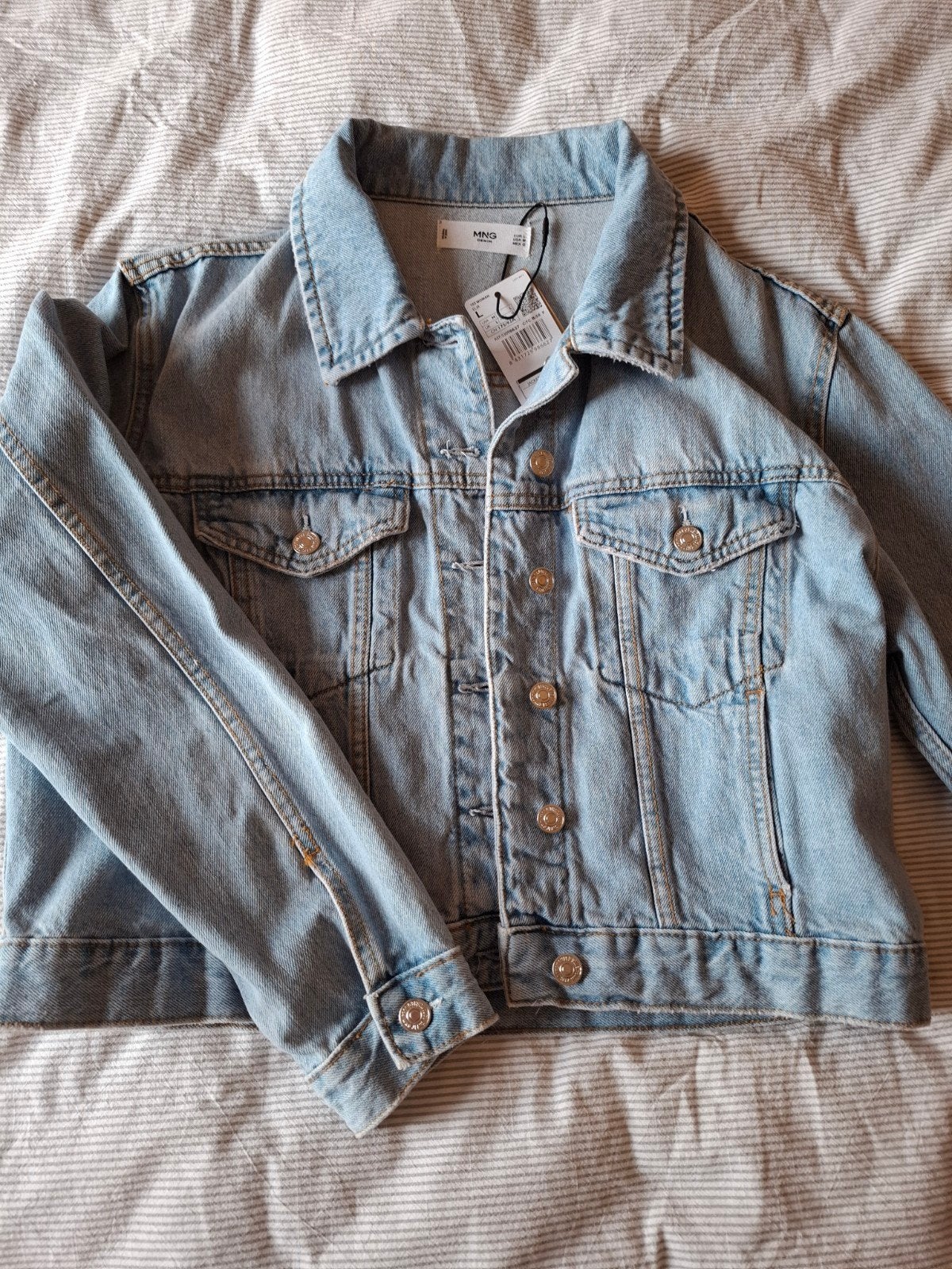 Jeans vest dames Mango maat L (nieuw), Ophalen, Mango, Blauw, Maat 42/44 (L)