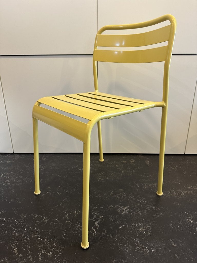 Chaise métallique IKEA Jaune, Jardin & Terrasse, Enlèvement, Utilisé, Métal, Empilable