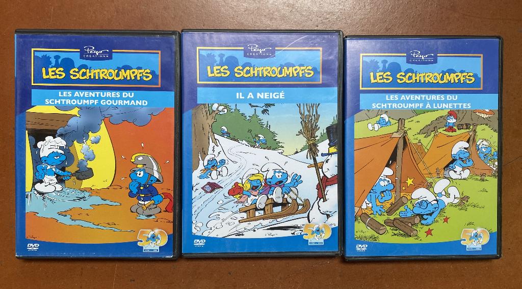 DVD Les Schtroumpfs épisodes TV x3, CD & DVD, Enlèvement ou Envoi, Dessin animé, Tous les âges, Utilisé