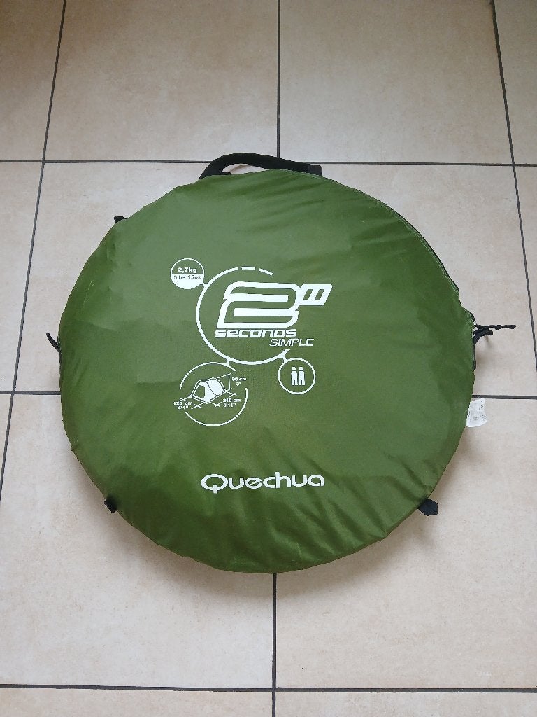 Tente Quechua 2 secondes, Enlèvement ou Envoi, Utilisé, Jusqu'à 2