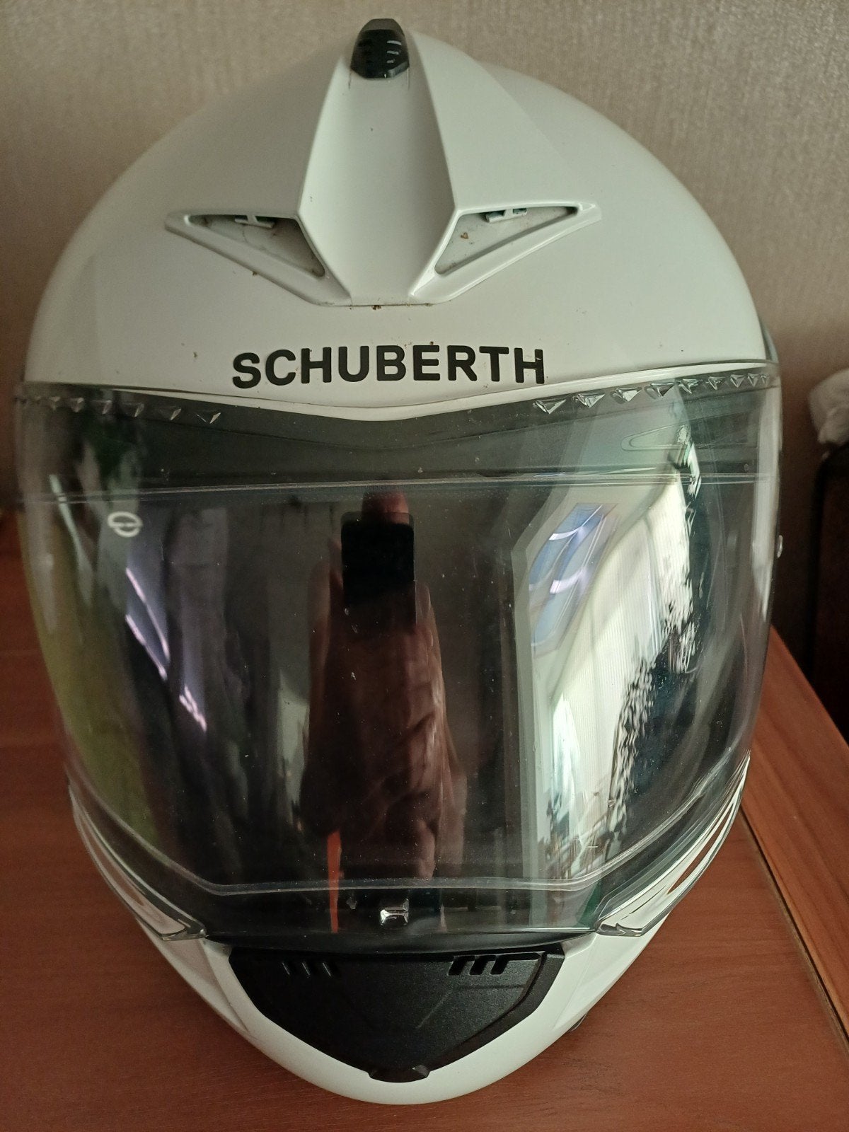 Schuberth C3  Pro met Senna headset, Motoren, Systeemhelm, L, Tweedehands, Ophalen