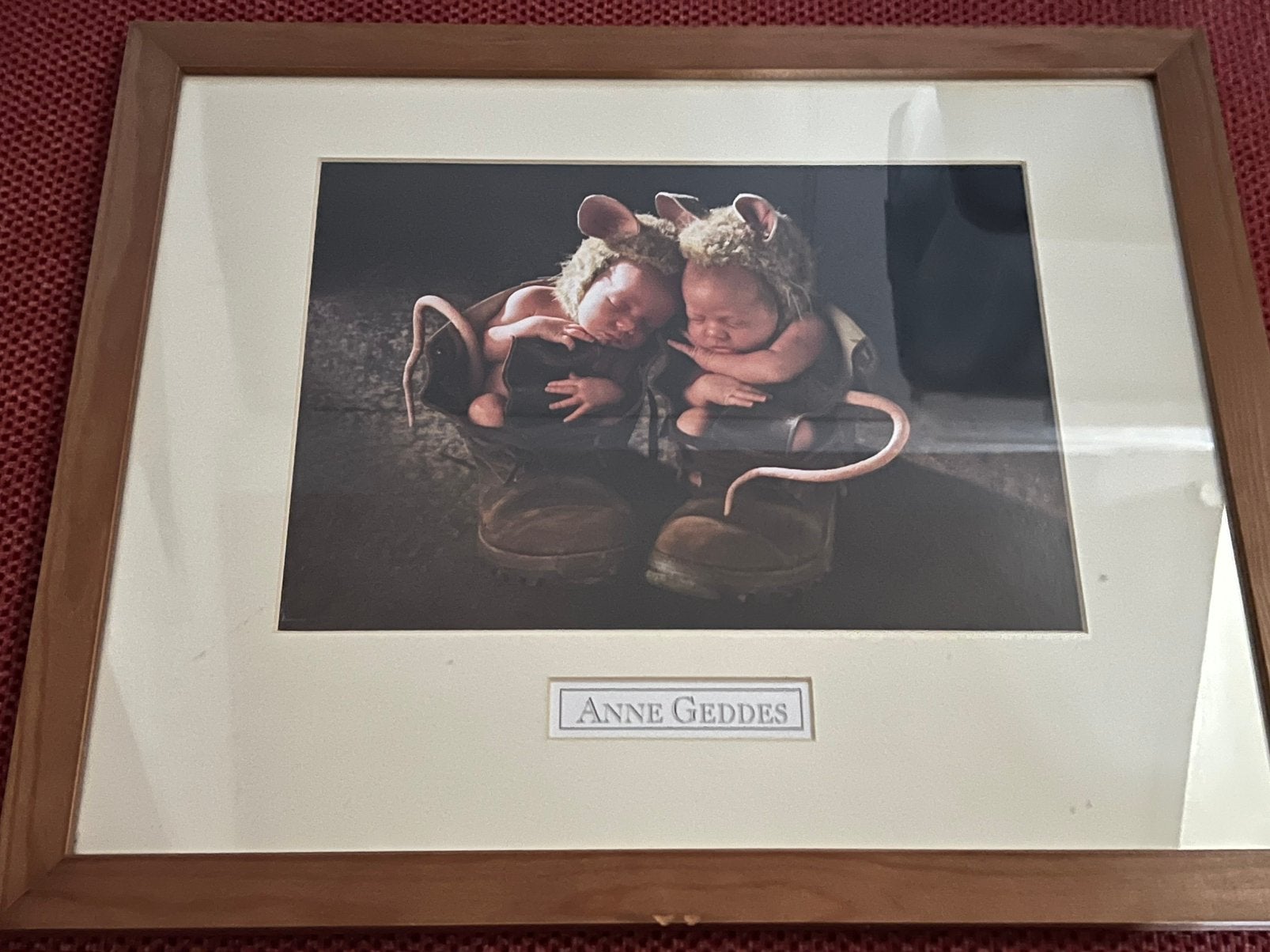 Mooie houten kader Anne Geddes, Kinderen en Baby's, Ophalen, Wanddecoratie