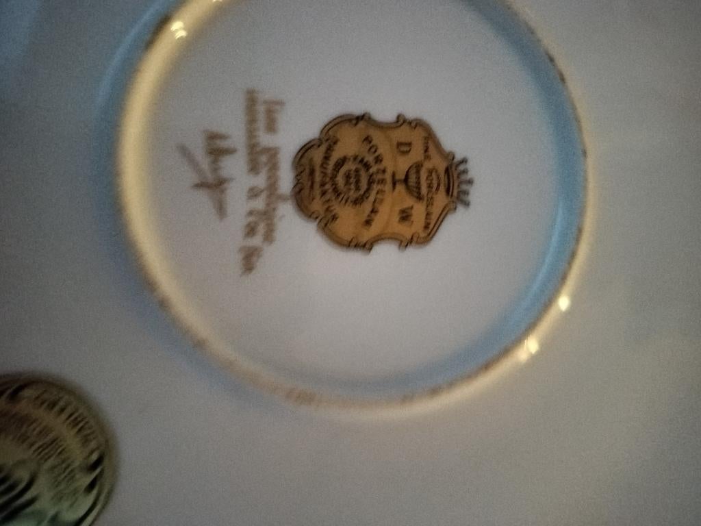 Sierbord met goud belegd, Antiek en Kunst, Antiek | Servies los, Ophalen