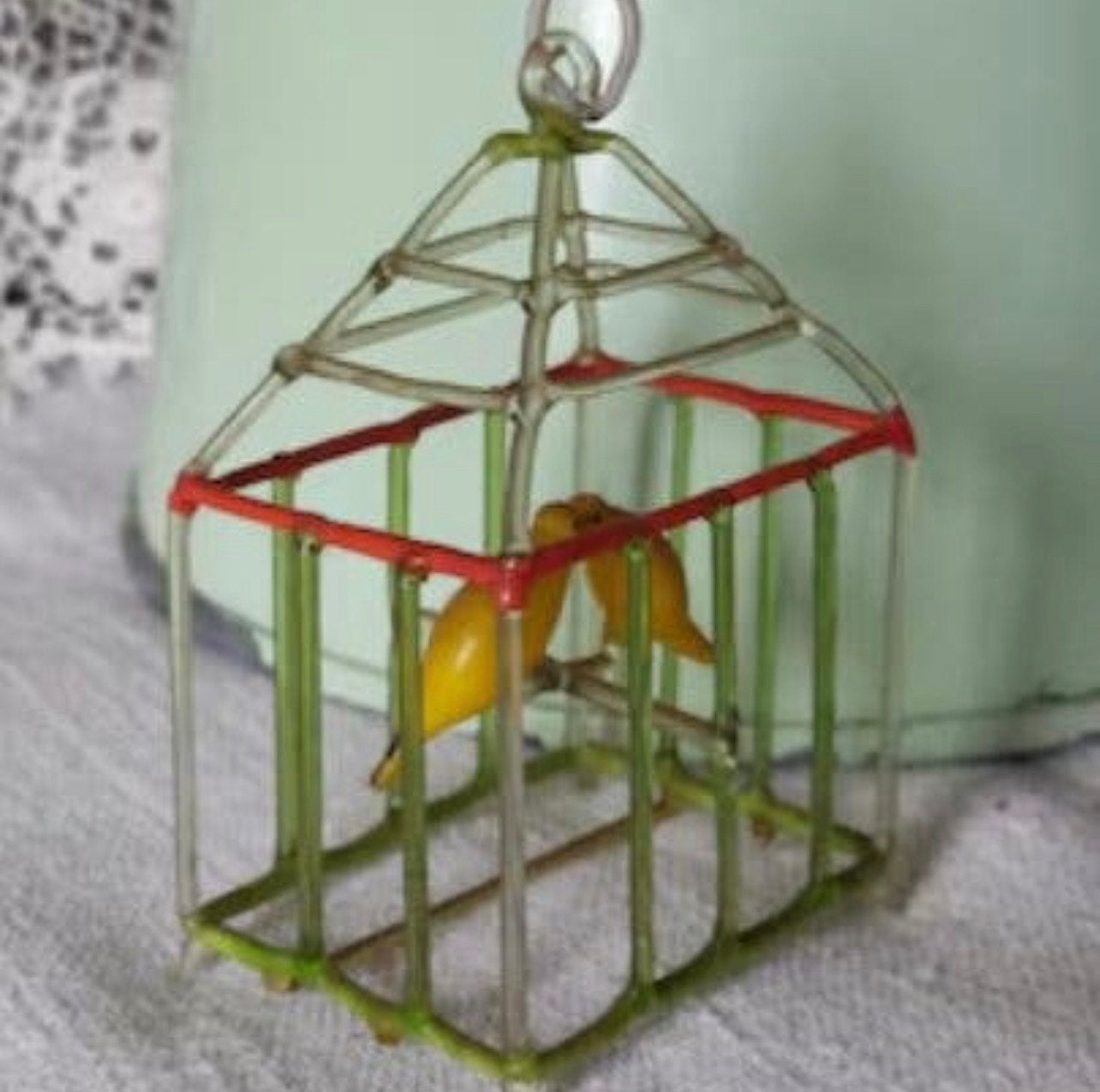 GEZOCHT vogelkooi kerstballen. Fotos zijn van internet., Diversen, Kerst, Ophalen of Verzenden, Gebruikt