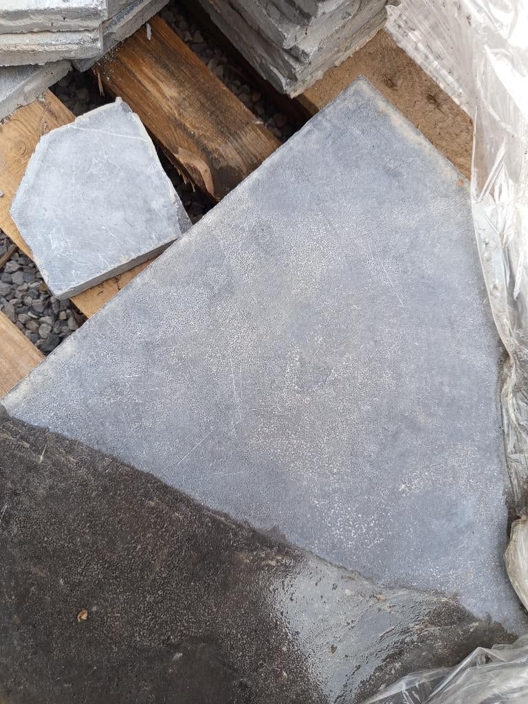 Blauwe steen, Tuiles de terrasse, Comme neuf, 10 m²² ou plus, Enlèvement