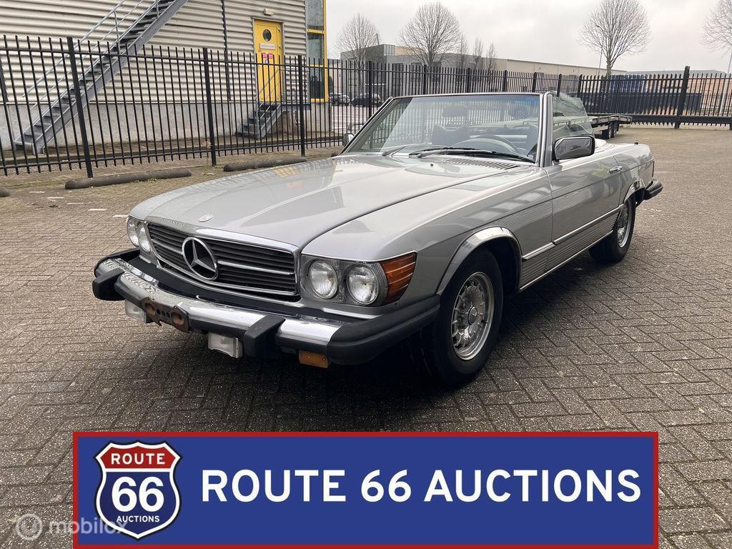 Mercedes-Benz 450 SL | 1978 | Route 66 Auctions, Auto's, Zwart, Mercedes-Benz, Bedrijf, Handgeschakeld