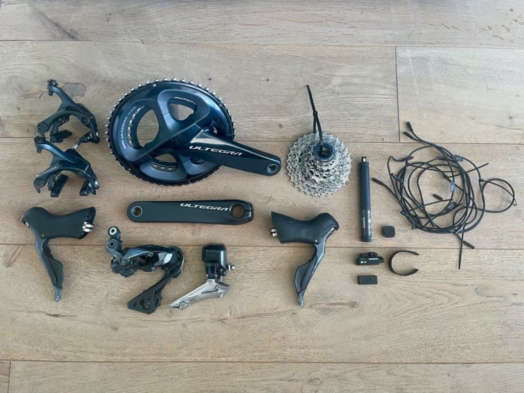 Shimano Ultegra R8050 Di2-groepset met velgremmen, Fietsen en Brommers, Ophalen of Verzenden, Gebruikt