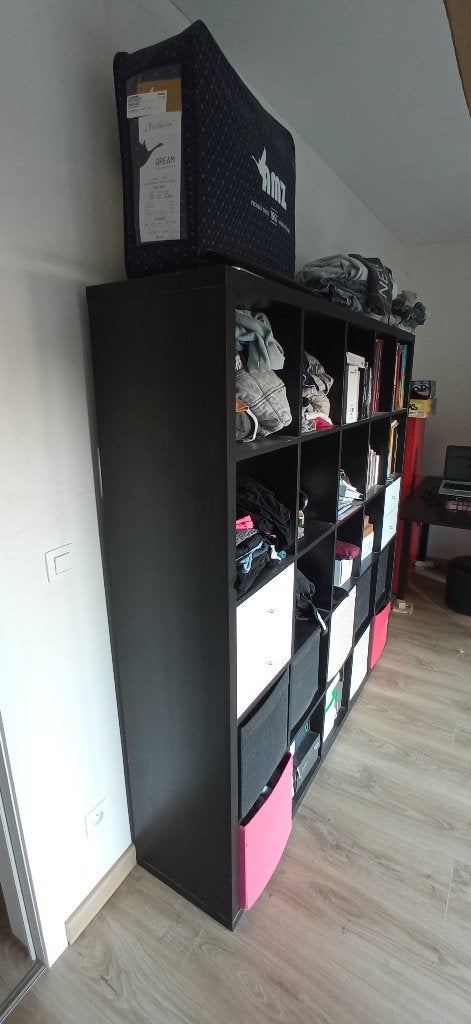 Ikea Kallax 182 x 182, 20 compartiments, Maison & Meubles, 25 à 50 cm, 150 à 200 cm, Utilisé, Avec tablette(s)