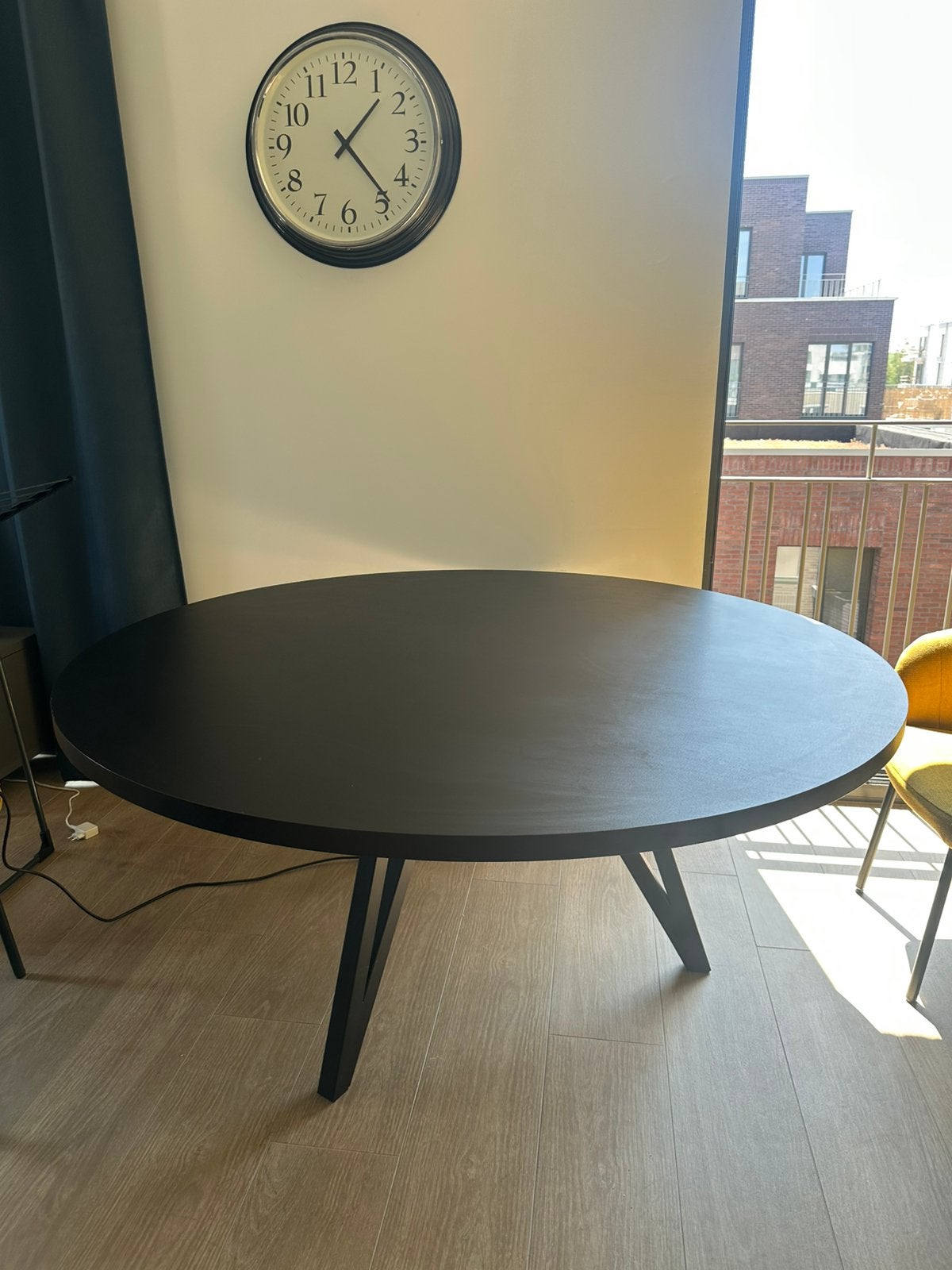 Tafelblad rond 1m60 (zonder poot), Ophalen, Zo goed als nieuw, Rond