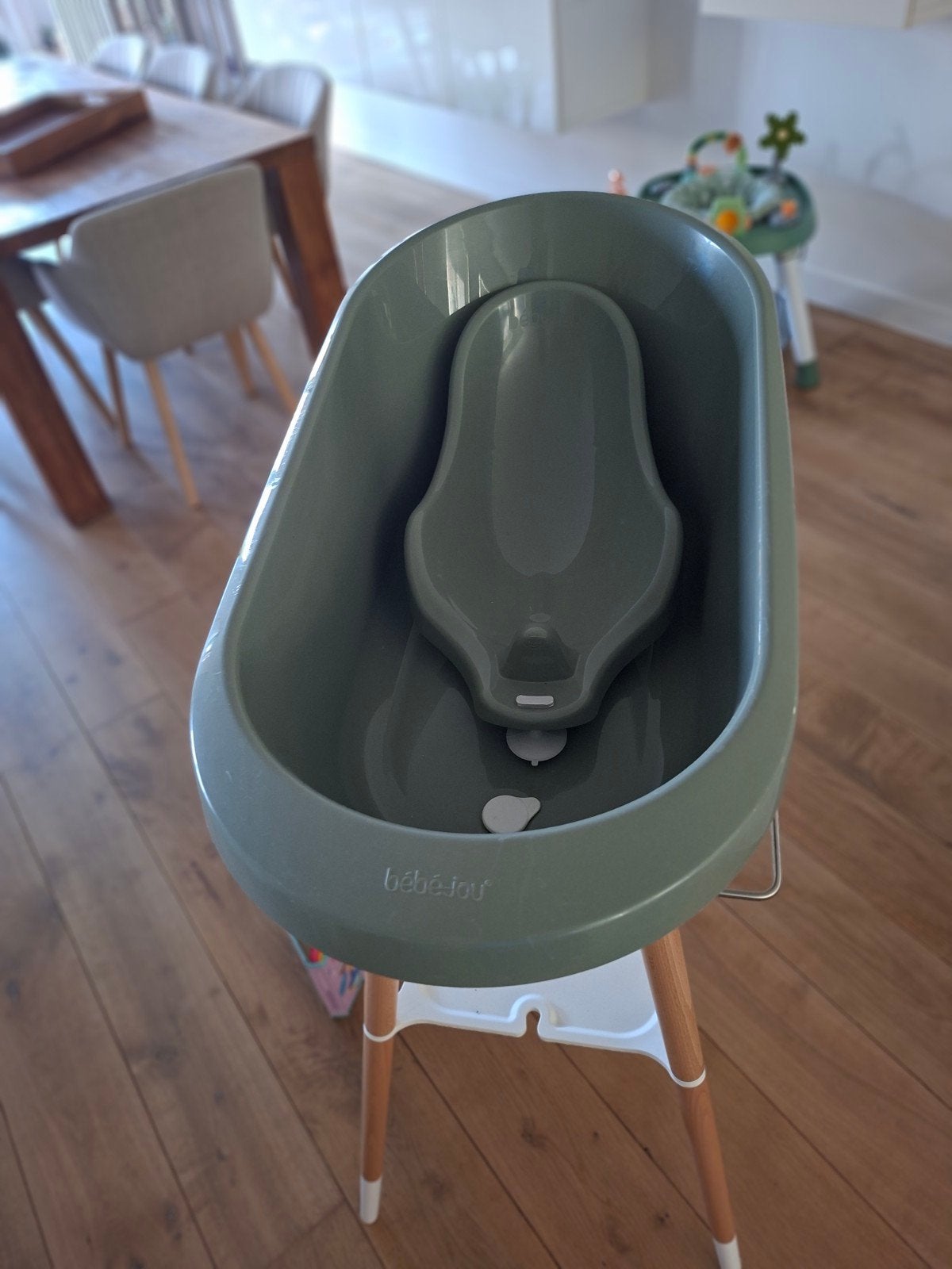 baignoire bebejou avec petit siège, Enlèvement, Comme neuf, Baignoire, Bébé-jou