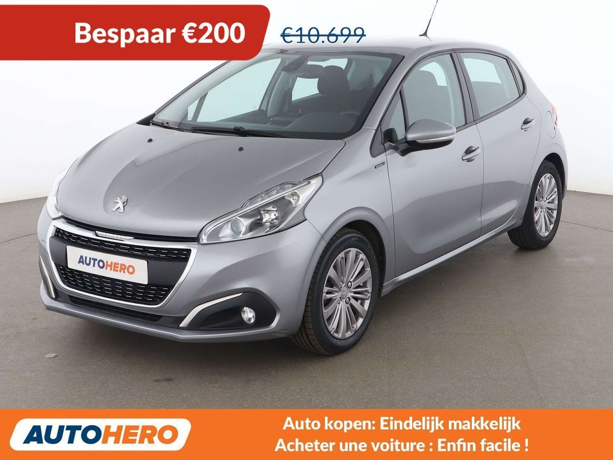 Peugeot 208 1.2 PureTech Signature (bj 2019, automaat), Auto's, Stof, Gebruikt, 1199 cc, 1165 kg