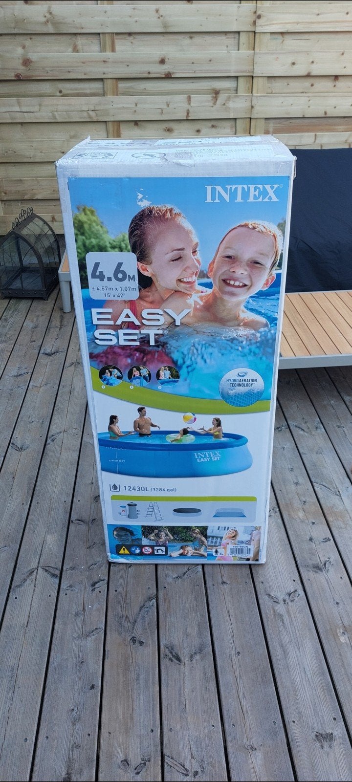 Piscine Intex Easy Set 4,57 m – Neuve en boîte scellée, Neuf, Piscine gonflable, 300 cm ou plus, Rond