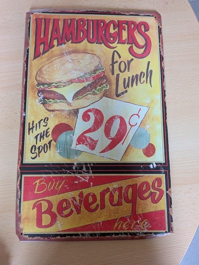 reclamebord, Ophalen, Gebruikt, Reclamebord