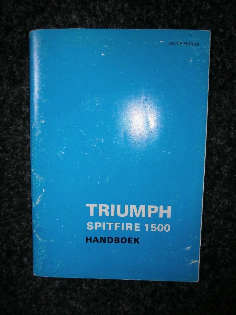 Handboek Triumph Spitfire 1500, Verzenden